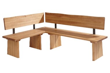 Eckbankgruppe Massivholz Daliunda Tischgruppe massiv Holz Wildeiche 12023