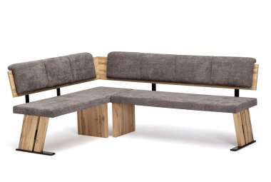 Eckbankgruppe Danita Essgruppe Appalachian Eiche/Schwarz/Dunkelbraun