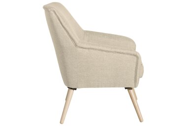 Sessel Kachka Bezug Flachgewebe Buche natur / beige 21034