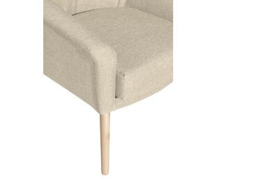 Sessel Kachka Bezug Flachgewebe Buche natur / beige 21034