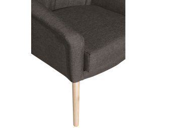 Sessel Kachka Bezug Flachgewebe Buche natur / braun 21035