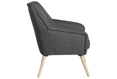 Sessel Kachka Bezug Flachgewebe Buche natur / graphit 21038