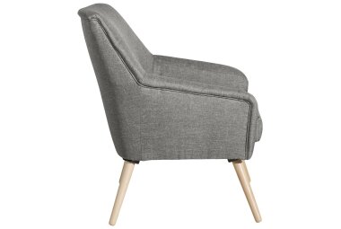 Sessel Kachka Bezug Flachgewebe Buche natur / hellgrau 21039