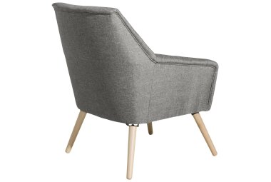 Sessel Kachka Bezug Flachgewebe Buche natur / hellgrau 21039