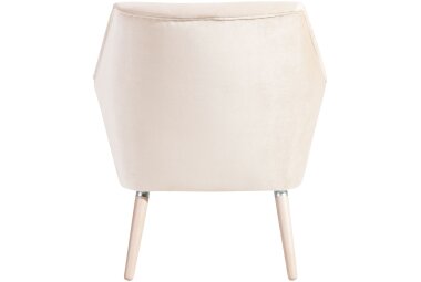 Sessel Kachka Bezug Samtvelour Buche natur / creme 21044