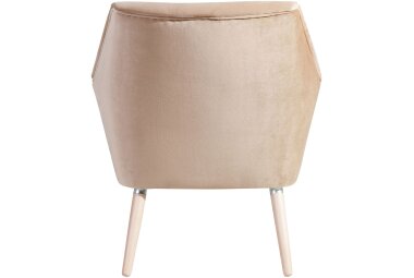 Sessel Kachka Bezug Samtvelour Buche natur / sand 21045