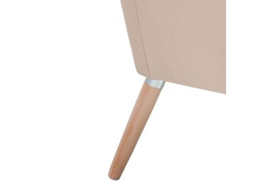 Sessel Kachka Bezug Samtvelour Buche natur / sand 21045