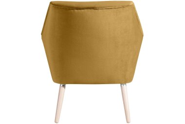 Sessel Kachka Bezug Samtvelour Buche natur / mais 21046