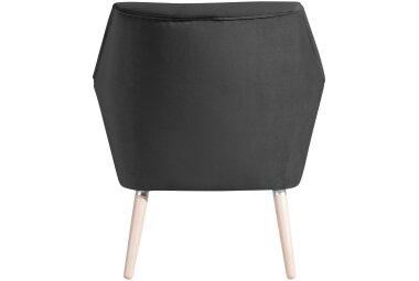 Sessel Kachka Bezug Samtvelour Buche natur / anthrazit 21050