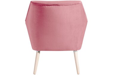 Sessel Kachka Bezug Samtvelour Buche natur / rosé 21053