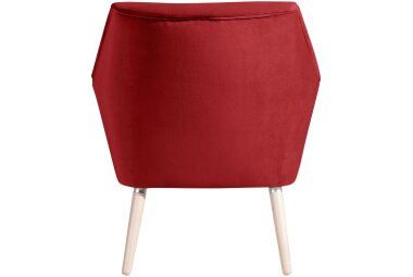 Sessel Kachka Bezug Samtvelour Buche natur / ziegel 21055