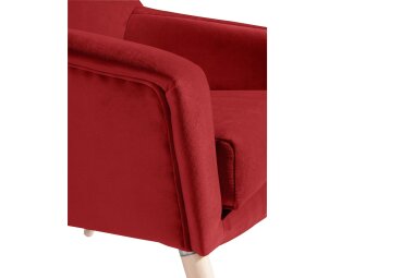 Sessel Kachka Bezug Samtvelour Buche natur / ziegel 21055