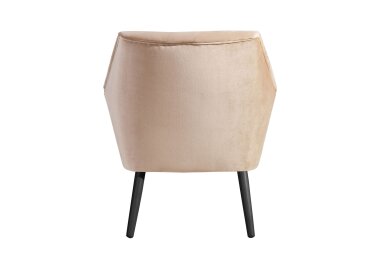 Sessel Kachka Bezug Samtvelour Buche schwarz / sand 21058