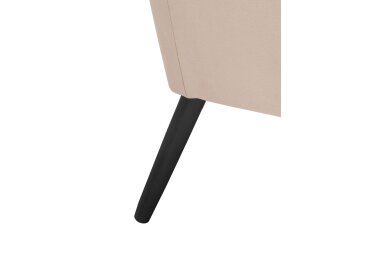 Sessel Kachka Bezug Samtvelour Buche schwarz / sand 21058