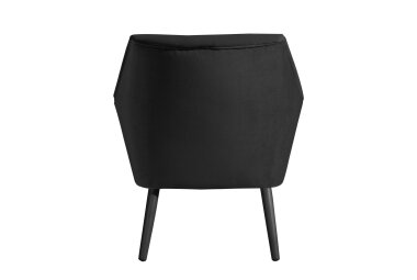 Sessel Kachka Bezug Samtvelour Buche schwarz / schwarz 21064