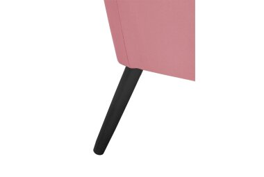 Sessel Kachka Bezug Samtvelour Buche schwarz / rosé 21066