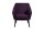 Sessel Kachka Bezug Samtvelour Buche schwarz / purple 21067