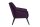 Sessel Kachka Bezug Samtvelour Buche schwarz / purple 21067