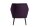 Sessel Kachka Bezug Samtvelour Buche schwarz / purple 21067