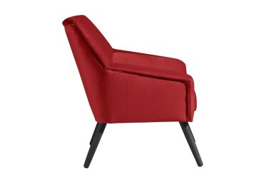 Sessel Kachka Bezug Samtvelour Buche schwarz / ziegel 21068