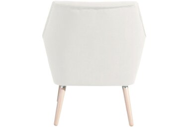 Sessel Kachka Bezug Veloursstoff Buche natur / creme 21073