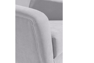 Sessel Kachka Bezug Veloursstoff Buche natur / silber 21075