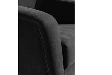 Sessel Kachka Bezug Veloursstoff Buche natur / schwarz 21076