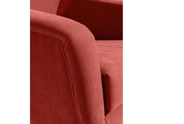 Sessel Kachka Bezug Veloursstoff Buche natur / terracotta 21079