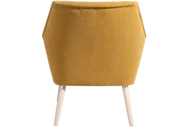 Sessel Kachka Bezug Veloursstoff Buche natur / mais 21080