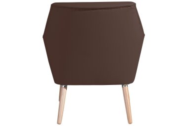 Sessel Kachka Bezug Kunstleder Buche natur / braun 21082