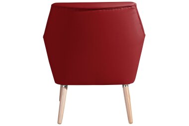 Sessel Kachka Bezug Kunstleder Buche natur / chilli 21089