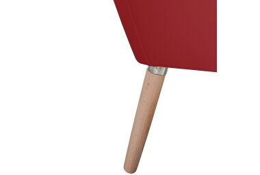 Sessel Kachka Bezug Kunstleder Buche natur / chilli 21089