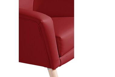 Sessel Kachka Bezug Kunstleder Buche natur / chilli 21089