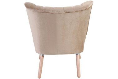 Sessel Kadisha Bezug Samtvelours Buche natur / sand 21108