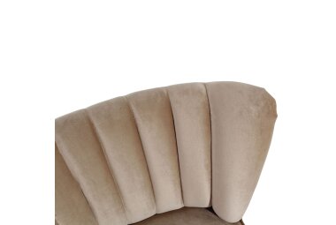 Sessel Kadisha Bezug Samtvelours Buche natur / sand 21108