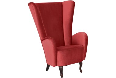 Hochlehnsessel Kailey Bezug Samtvelours Buche nussbaum...