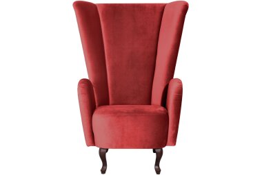 Hochlehnsessel Kailey Bezug Samtvelours Buche nussbaum...