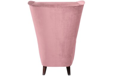 Hochlehnsessel Kailey Bezug Samtvelours Buche nussbaum dunkel / rosé 21192