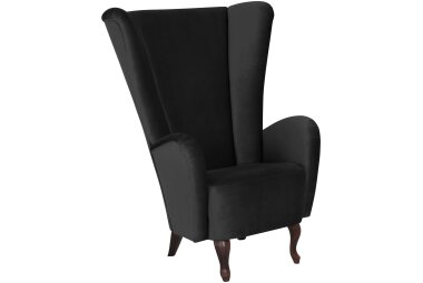 Hochlehnsessel Kailey Bezug Samtvelours Buche nussbaum...