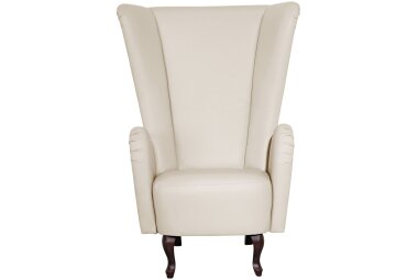 Hochlehnsessel Kailey Bezug Kunstleder Buche nussbaum...