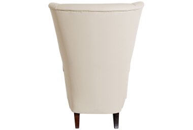 Hochlehnsessel Kailey Bezug Kunstleder Buche nussbaum dunkel / beige 21209