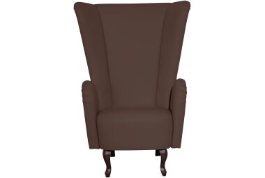 Hochlehnsessel Kailey Bezug Kunstleder Buche nussbaum...