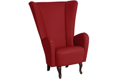 Hochlehnsessel Kailey Bezug Kunstleder Buche nussbaum...