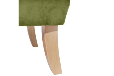 Sessel Kaiya Bezug Samtvelours Buche natur / oliv 21219