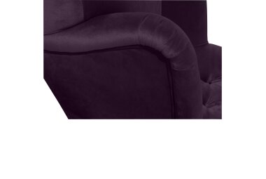 Sessel Kaiya Bezug Samtvelours Buche natur / purple 21223