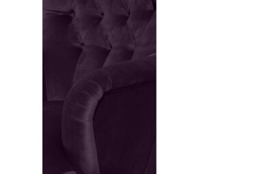 Sessel Kaiya Bezug Samtvelours Buche natur / purple 21223