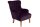 Sessel Kaiya Bezug Samtvelours Buche natur / purple 21223