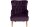Sessel Kaiya Bezug Samtvelours Buche natur / purple 21223