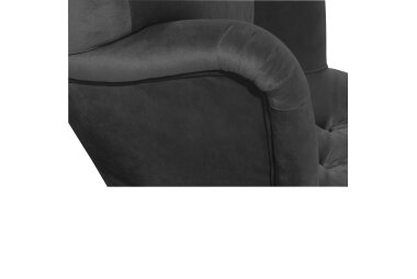 Sessel Kaiya Bezug Samtvelours Buche natur / anthrazit 21224