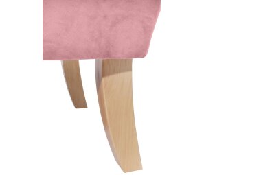 Sessel Kaiya Bezug Samtvelours Buche natur / rosé 21226